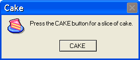 Error Message- Cake