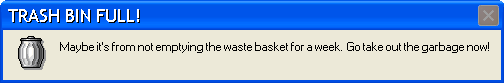 Error Message- Trash Bin