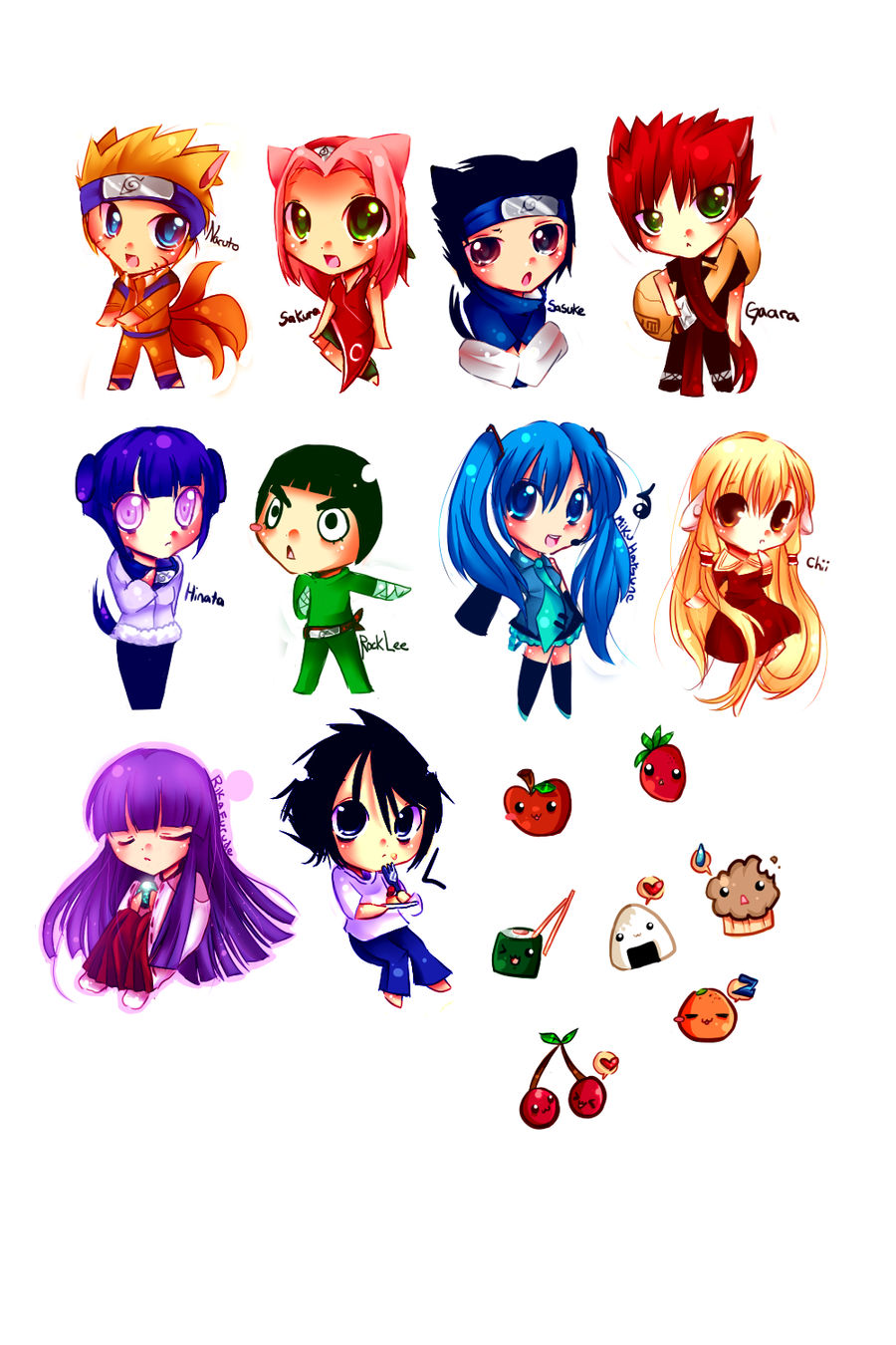 Mini Anime Con chibis by pekou on DeviantArt