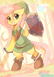 Fluttershy - Hero of Time by pekou