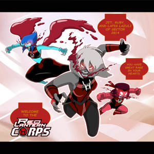 Jet, Ruby, and Lapis Lazuli Red Lantern Corps