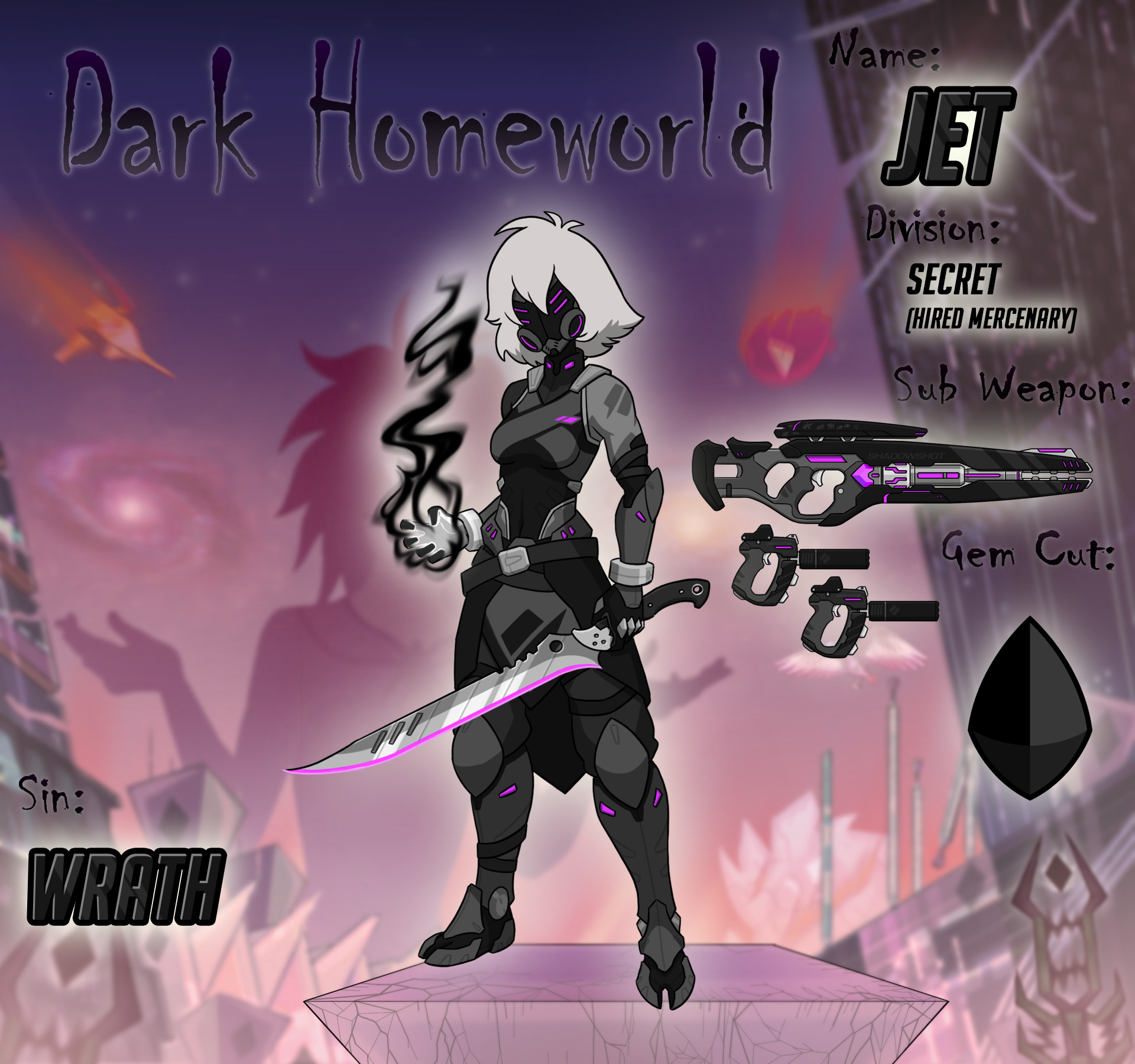 Onyx/Black Diamond: The Gem of War by Cowboy-Alchemist on DeviantArt