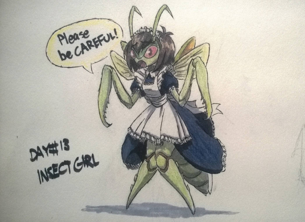 Deviantart Insect Lady Inktober 2018 Day 13: Insect Girl by TheGraffitiSoul on DeviantArt