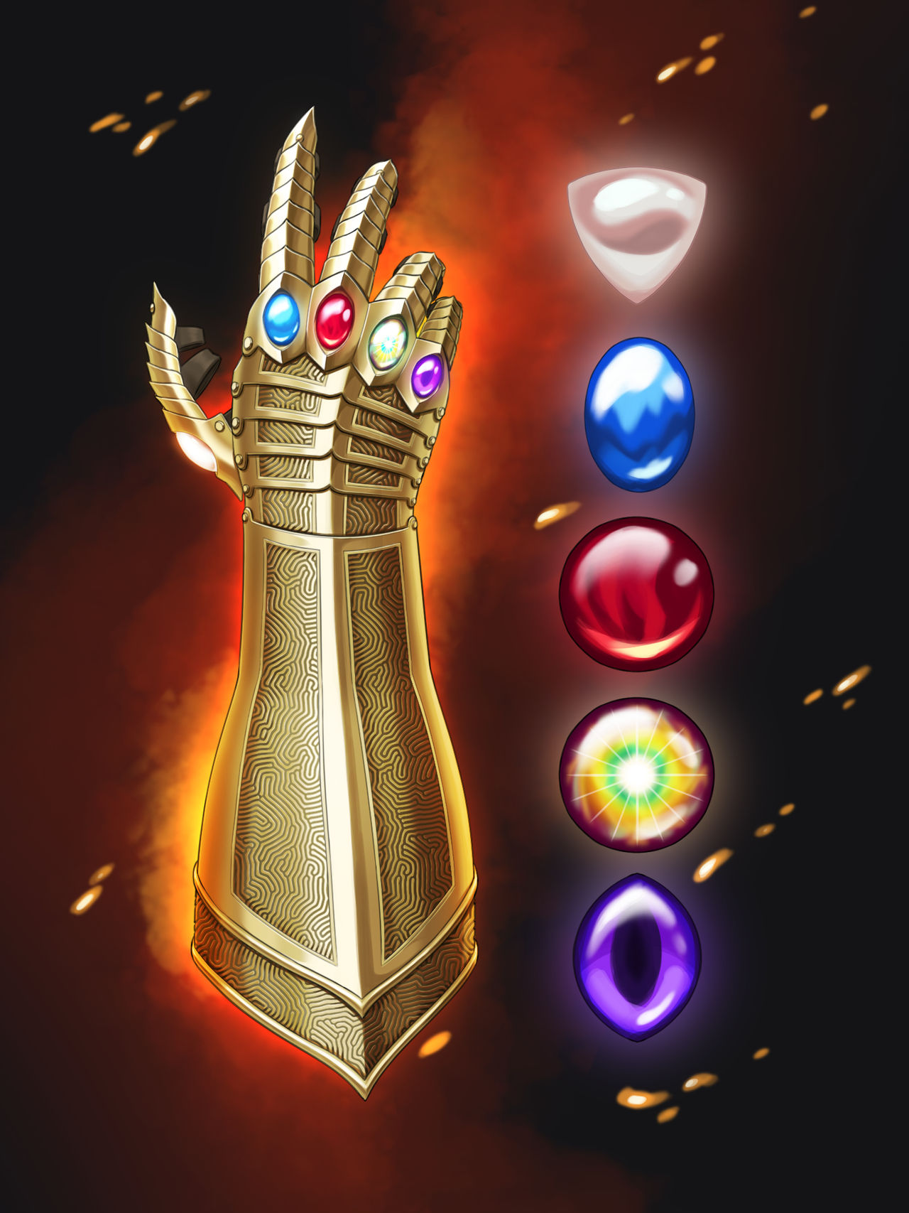 Infinity Gauntlet Commission by TheGraffitiSoul on DeviantArt