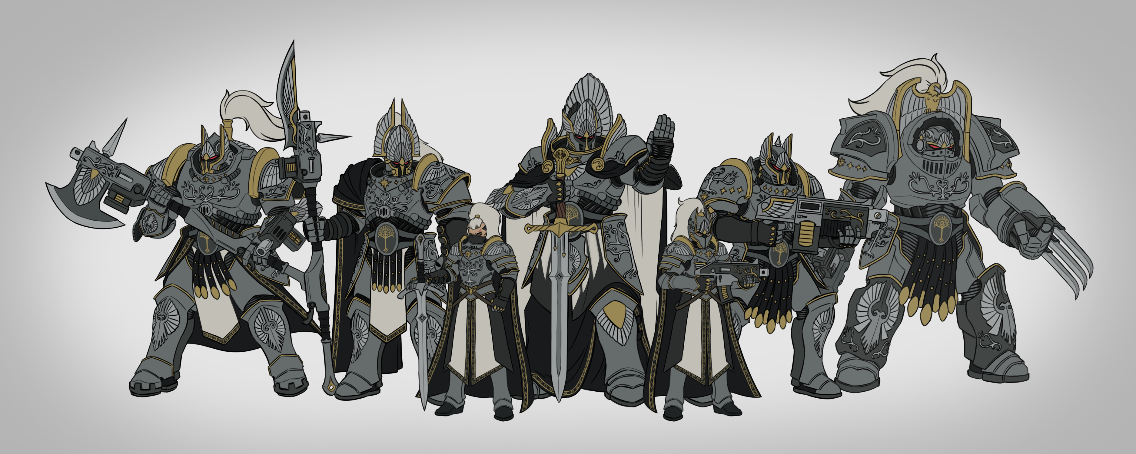 Female Numenorian WH40K - Numenorean Custodes by TheGraffitiSoul on DeviantArt