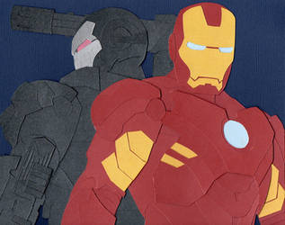 Iron Man and War Machine: Cut Paper