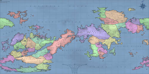 The World of Iaer - Equirectangular Politcal Map