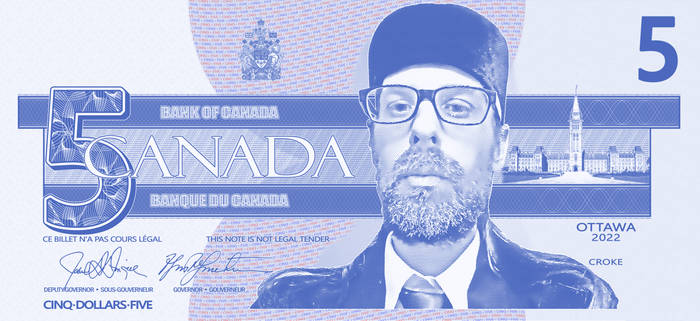 Canada $5 Note - Provincial Capitals (Recto)