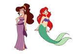 Commission-Ariel and Megara