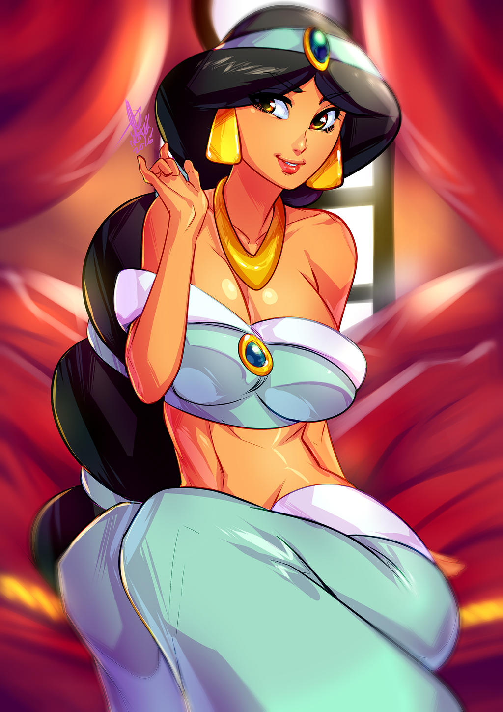 Princess Jasmine- Disney- FANART :D