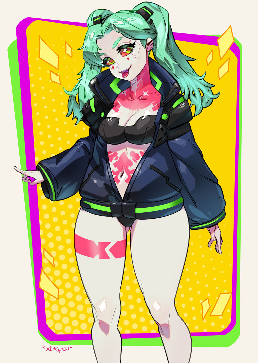 rebecca cyberpunk by xdtopsu01 on DeviantArt