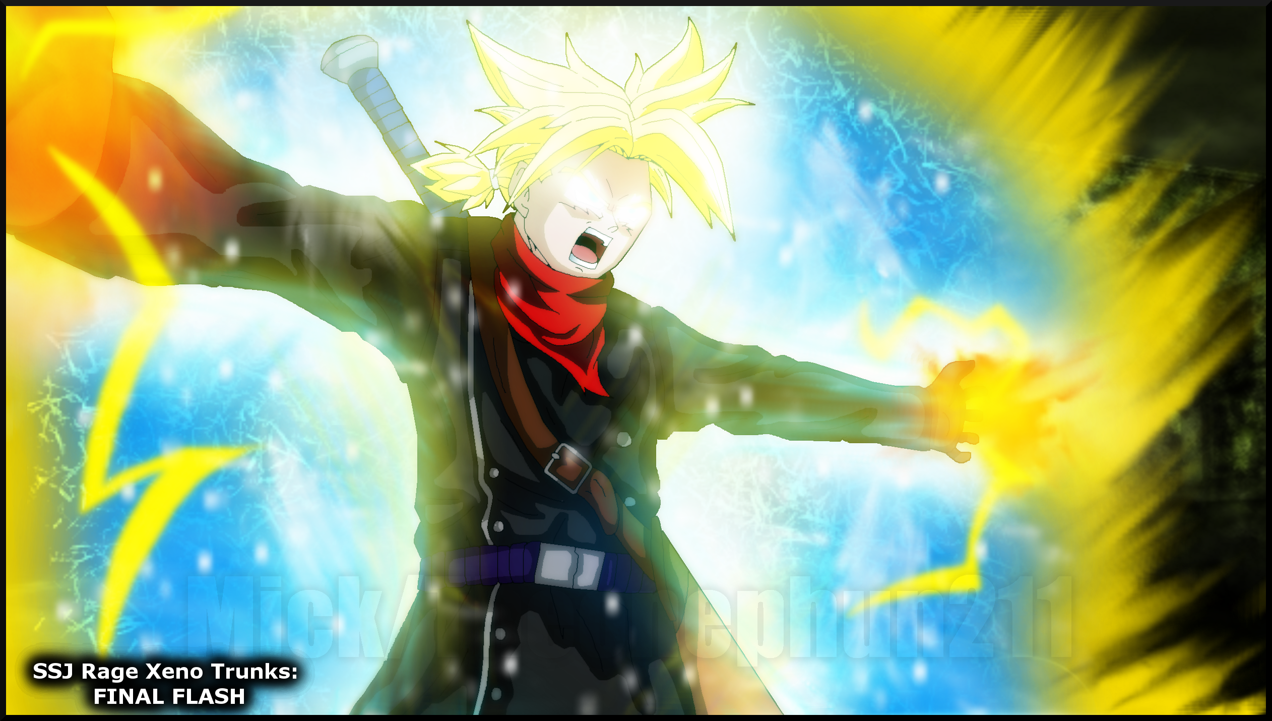 Trunks Super Saiyan Rage by FenixArt90110 on DeviantArt