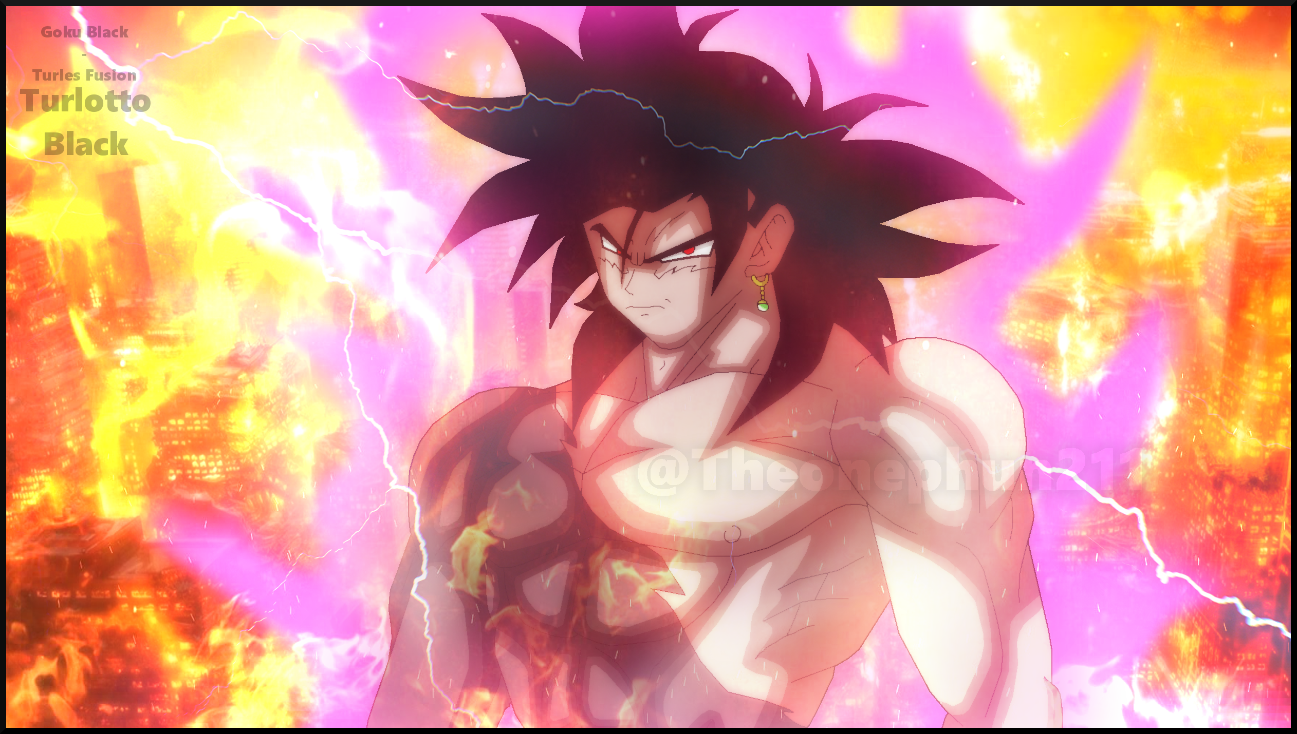 Goku Black and Turles Fusion: Turlotto Black by TheOnePhun211 on DeviantArt