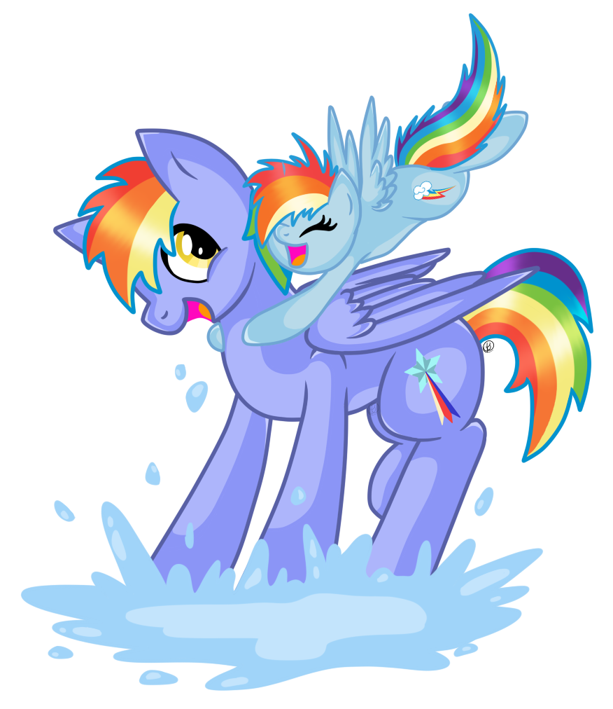 Rainbow Dash and Daddy Dash