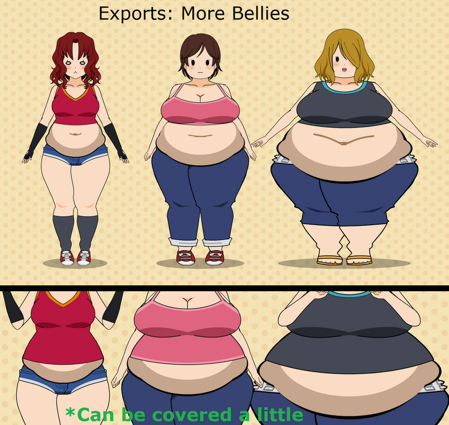 Young chubby anime outdoor