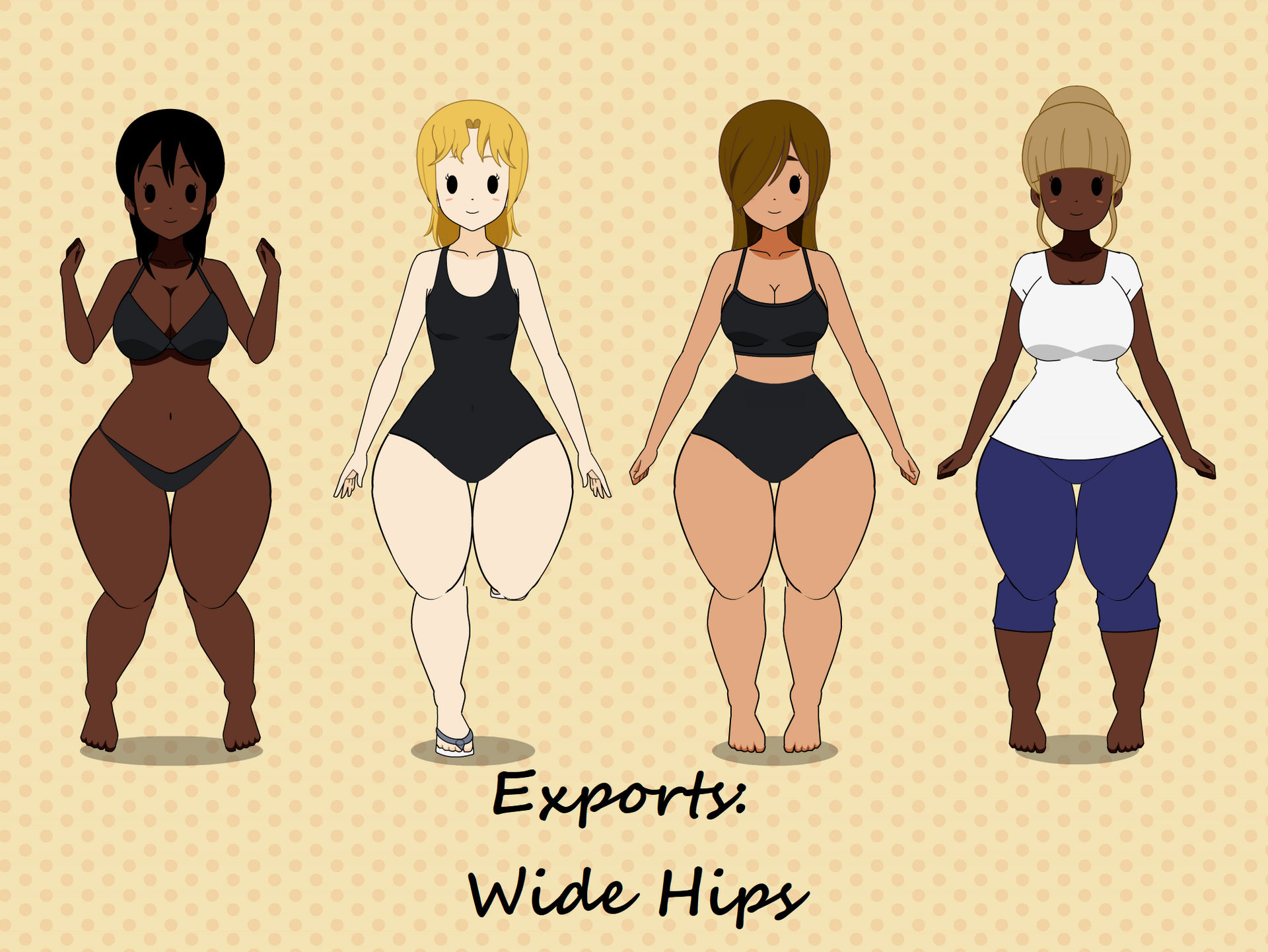 Exports: Wide Hips by PizzaBurgers on DeviantArt