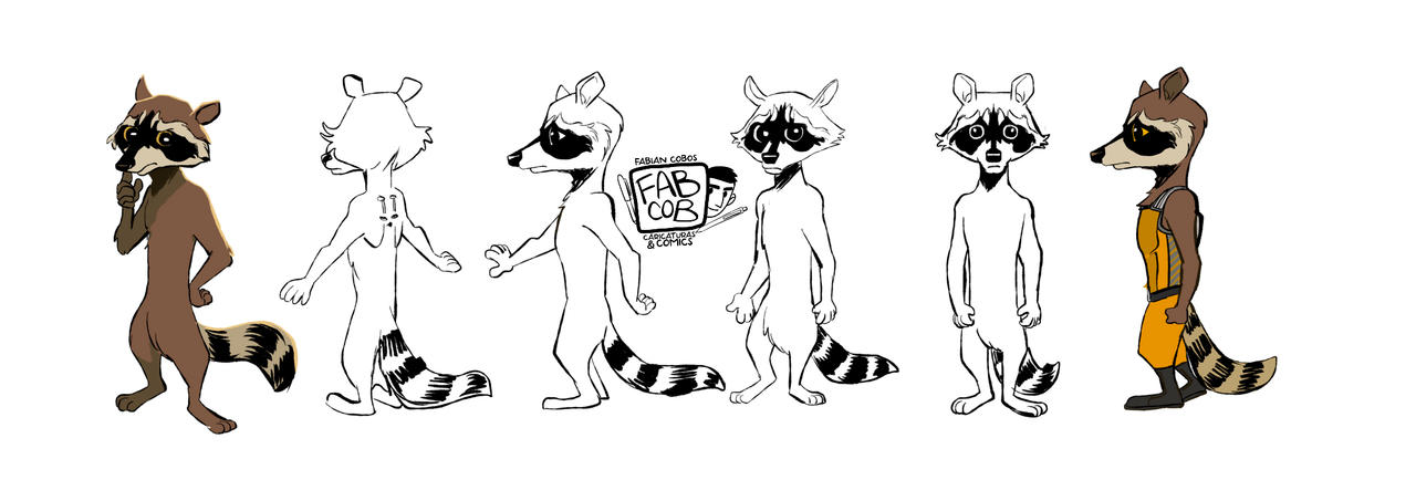 Deviantart Racoon rocket Racoon design by FabianCobos on DeviantArt