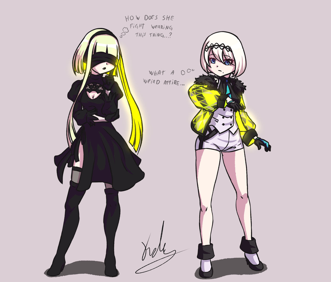 Ringo and 2B by NinjaDaLuaHT on DeviantArt