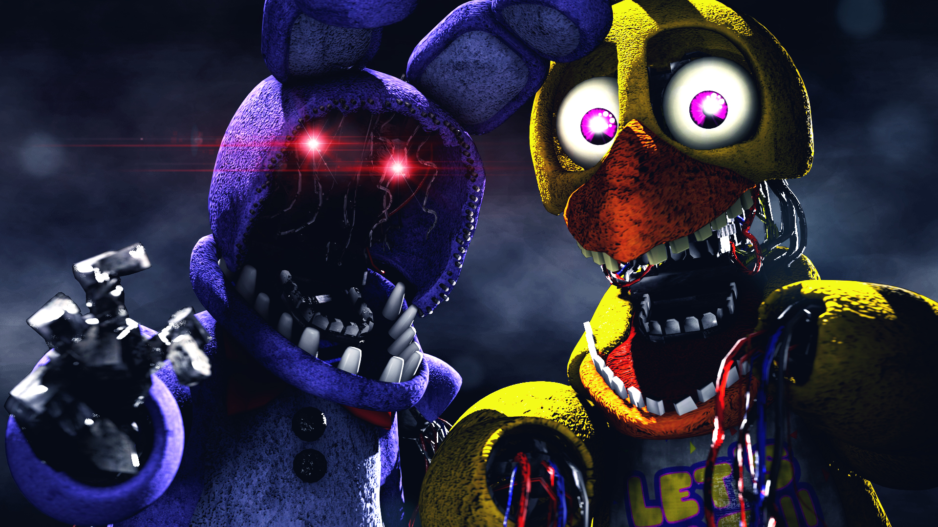 Withered Bonnie And Chica by en-wakwaw on DeviantArt