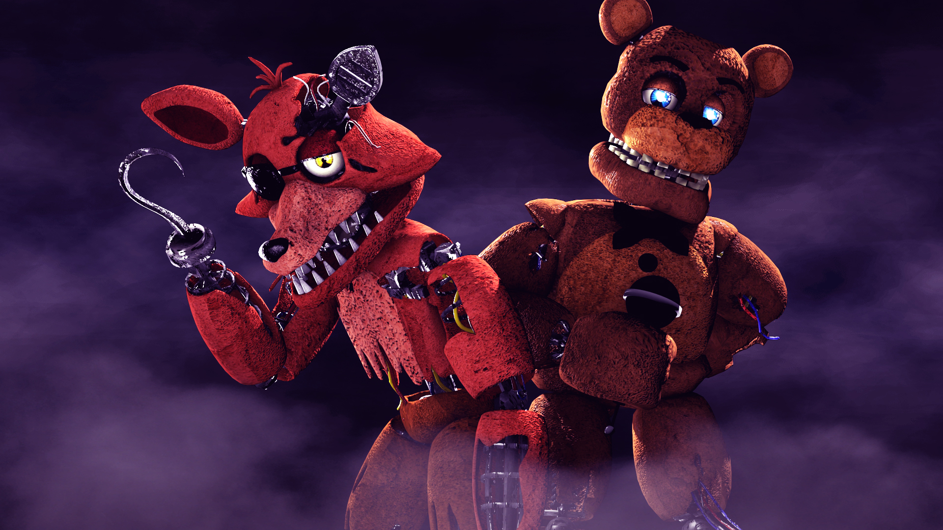 Withered Foxy HD wallpaper