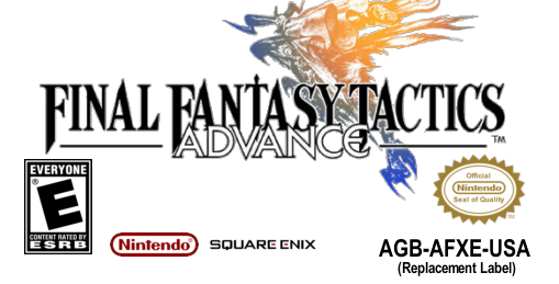 Final Fantasy Tactics Advance Replacement Label By Cougarleon2 On Deviantart