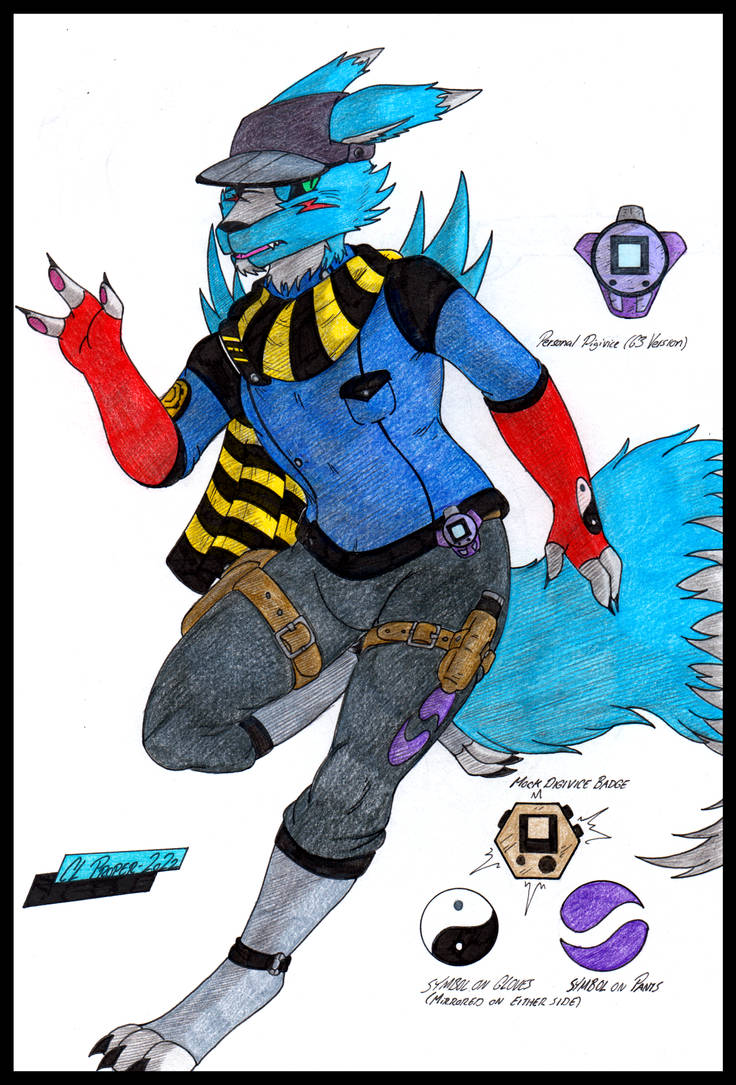 Digimon Ranger Corps. - Rena-Martin (Coloured) by CLProper on DeviantArt