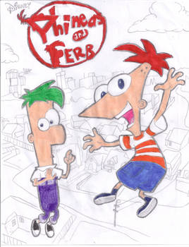 Phineas and ferb colored