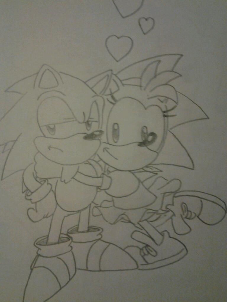 Classic Sonic and Amy