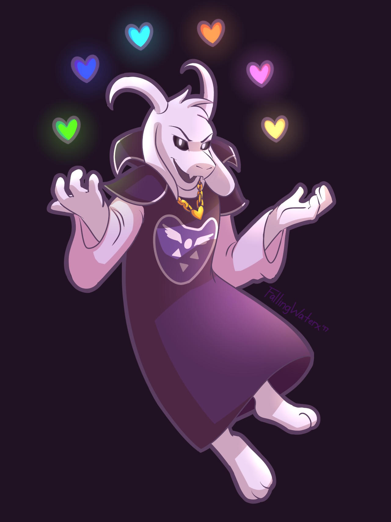 Asriel God of Hyperdeath - Day 17 by FallingWaterx on DeviantArt