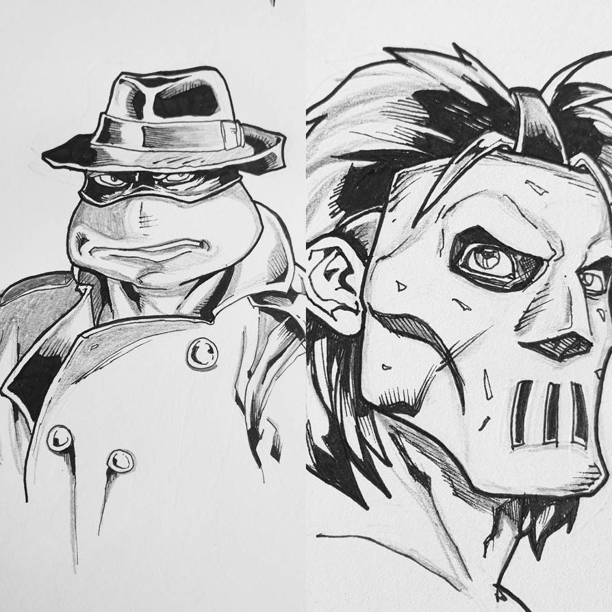 Raph and Casey by PaulCameronART on DeviantArt