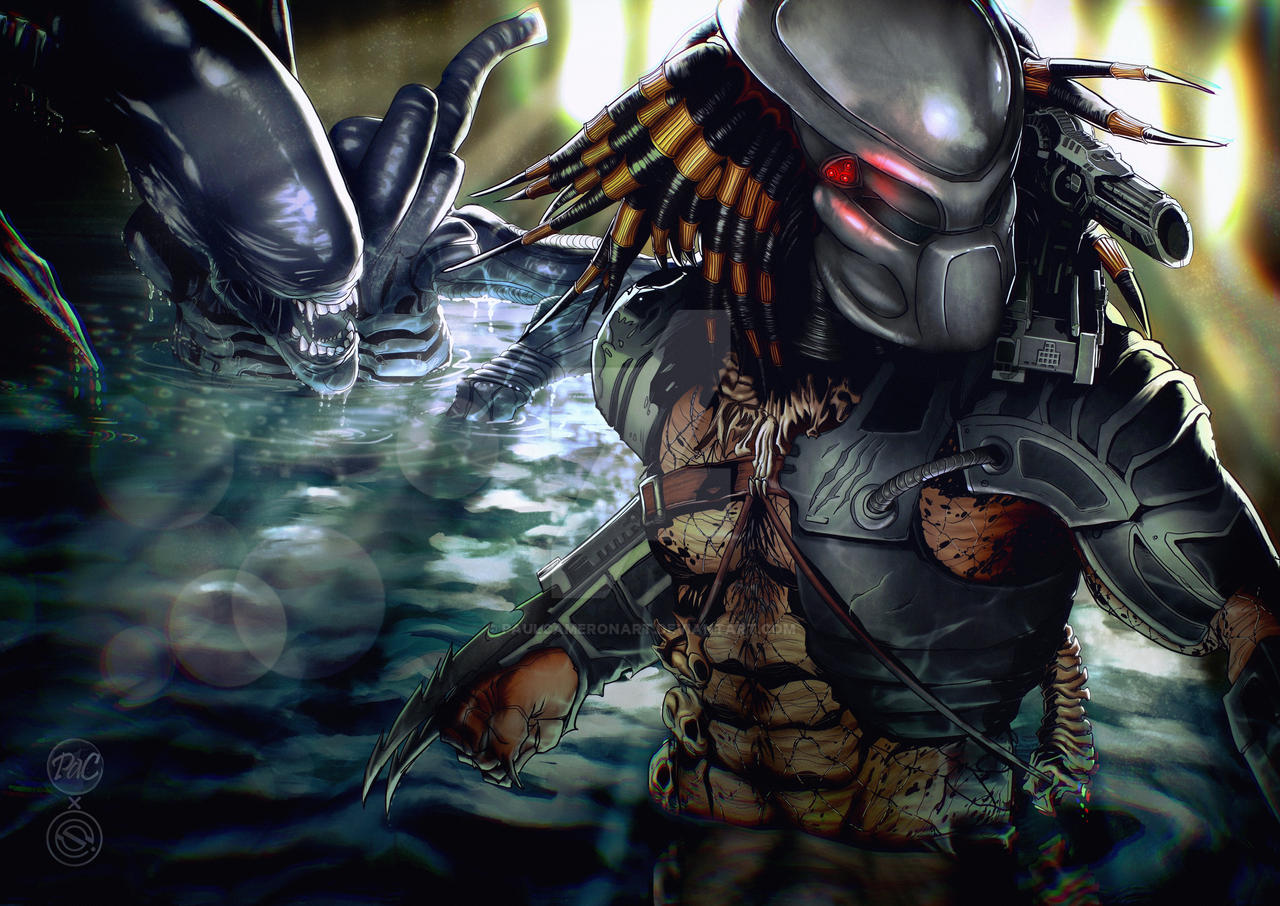Avp Evolution Deviantart AvP by PaulCameronART on DeviantArt