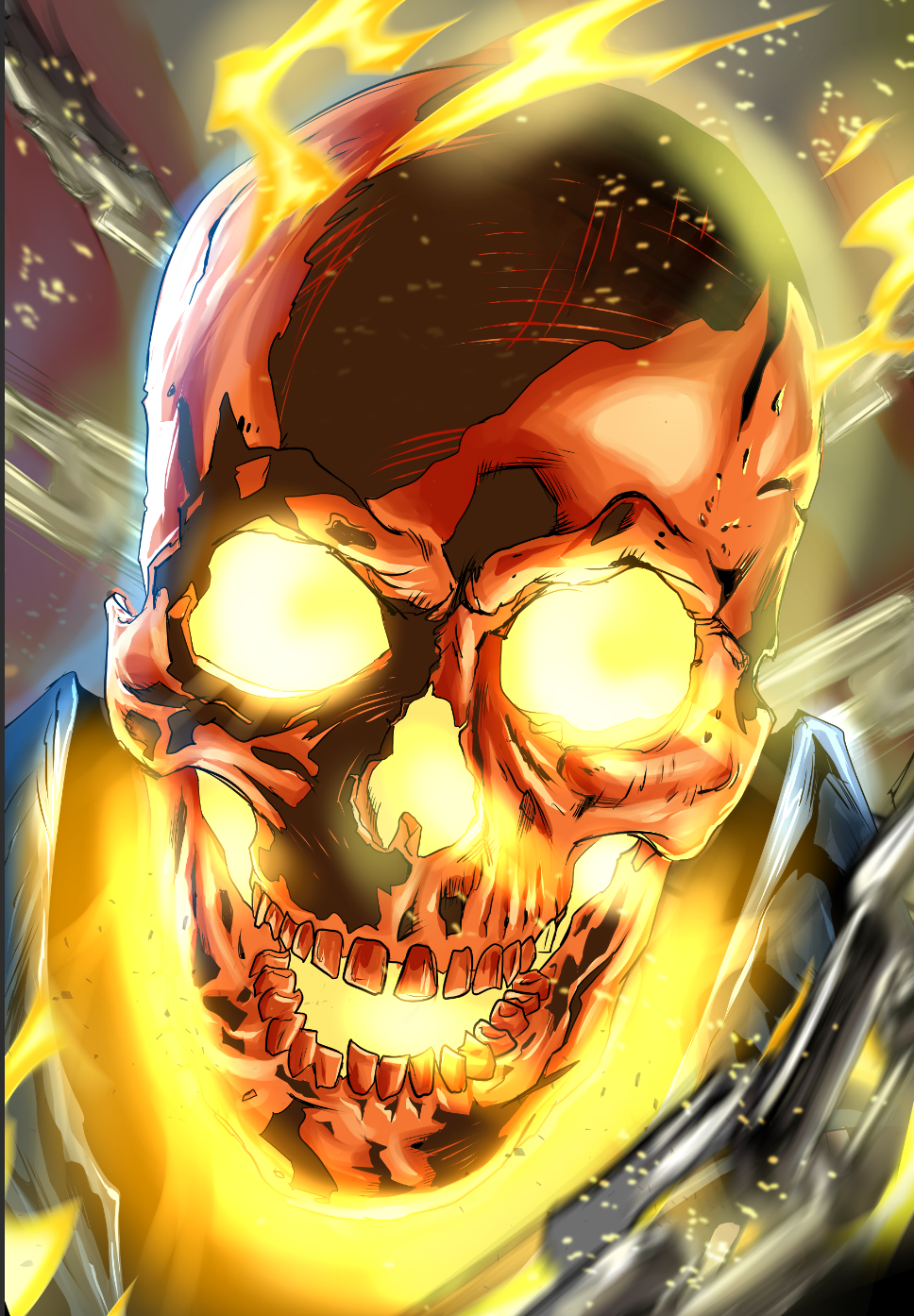 Fat Ghost Rider Ghost Rider by PaulCameronART on DeviantArt