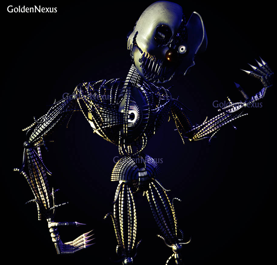 Nightmare Ennard v2 Render 2# by GoldenNexus on DeviantArt