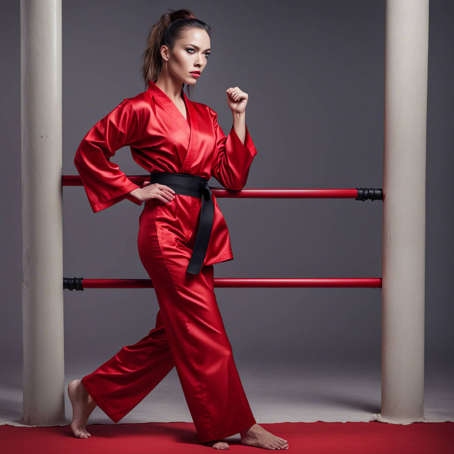 Karate woman