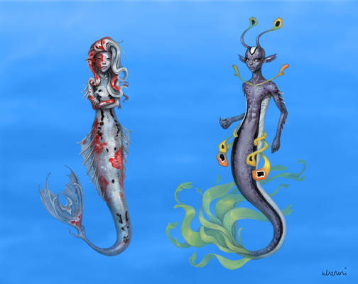 Mermaid Character Designs I