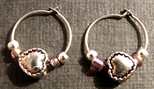 Heart Hoop Earrings