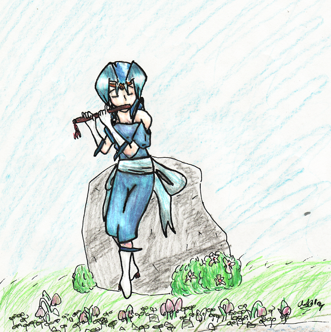Playing the Flute by sonicherosfan on DeviantArt