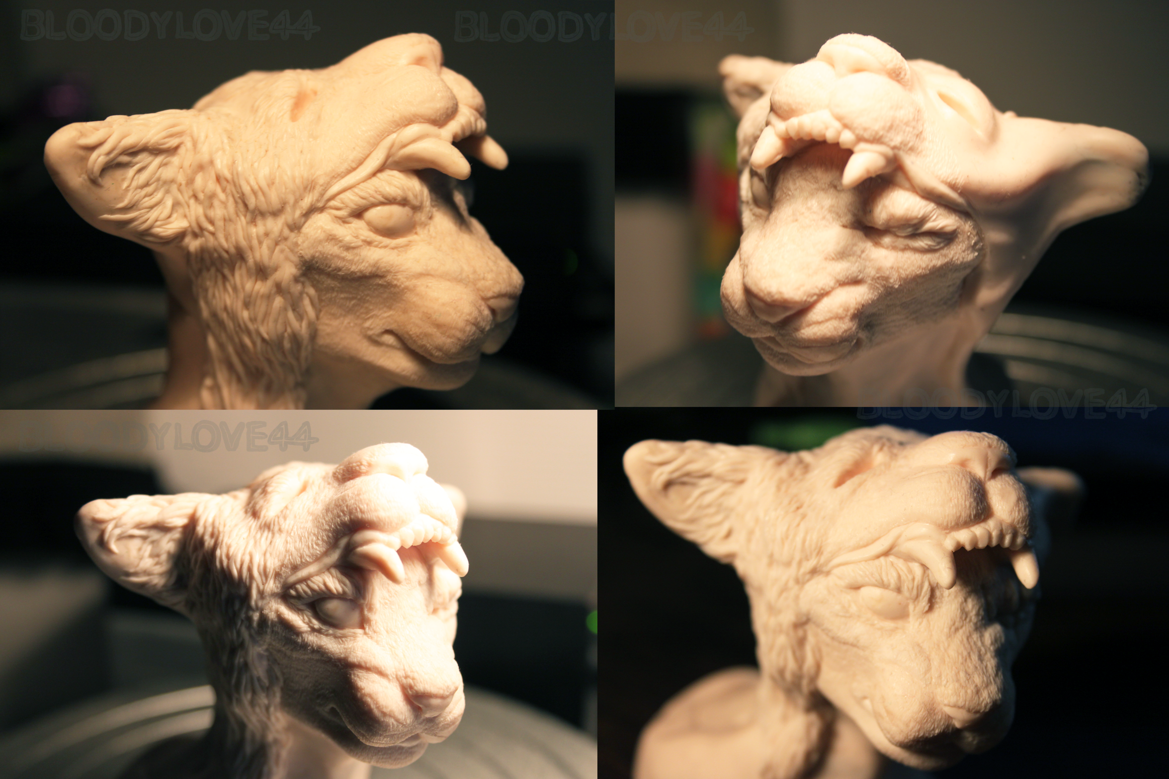 .WarriorCat.[UnfinishedClaySculpture].