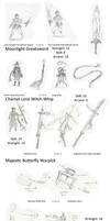 Bloodborne Weapons rough sketch