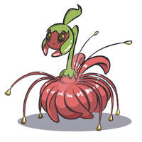 Spider lily fakemon - Notinktober Day 10