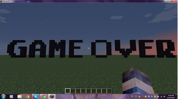 Game Over Minecraft