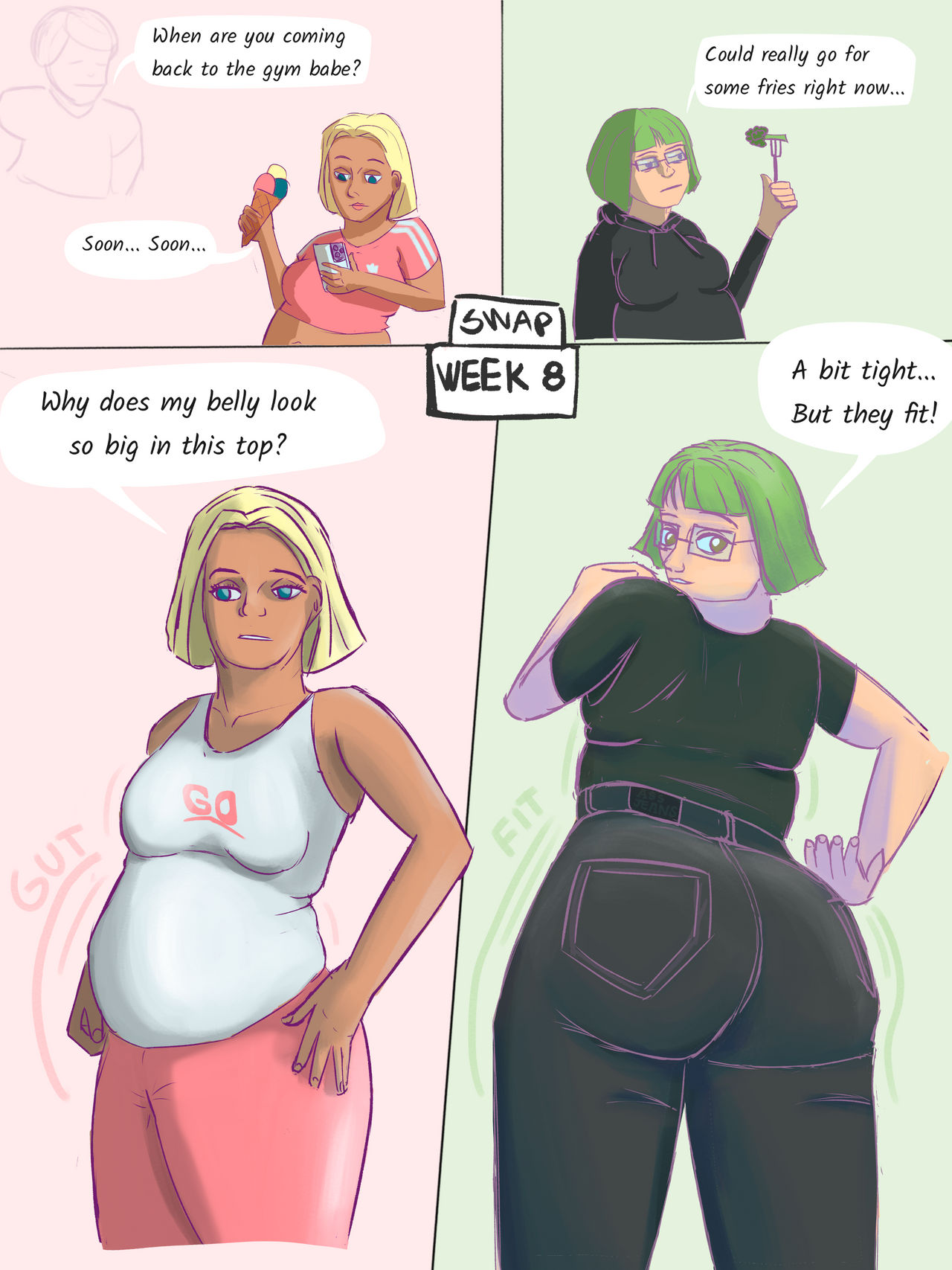 Fat Crossplay Swap and Fat app 3/4 by Hsellback on DeviantArt
