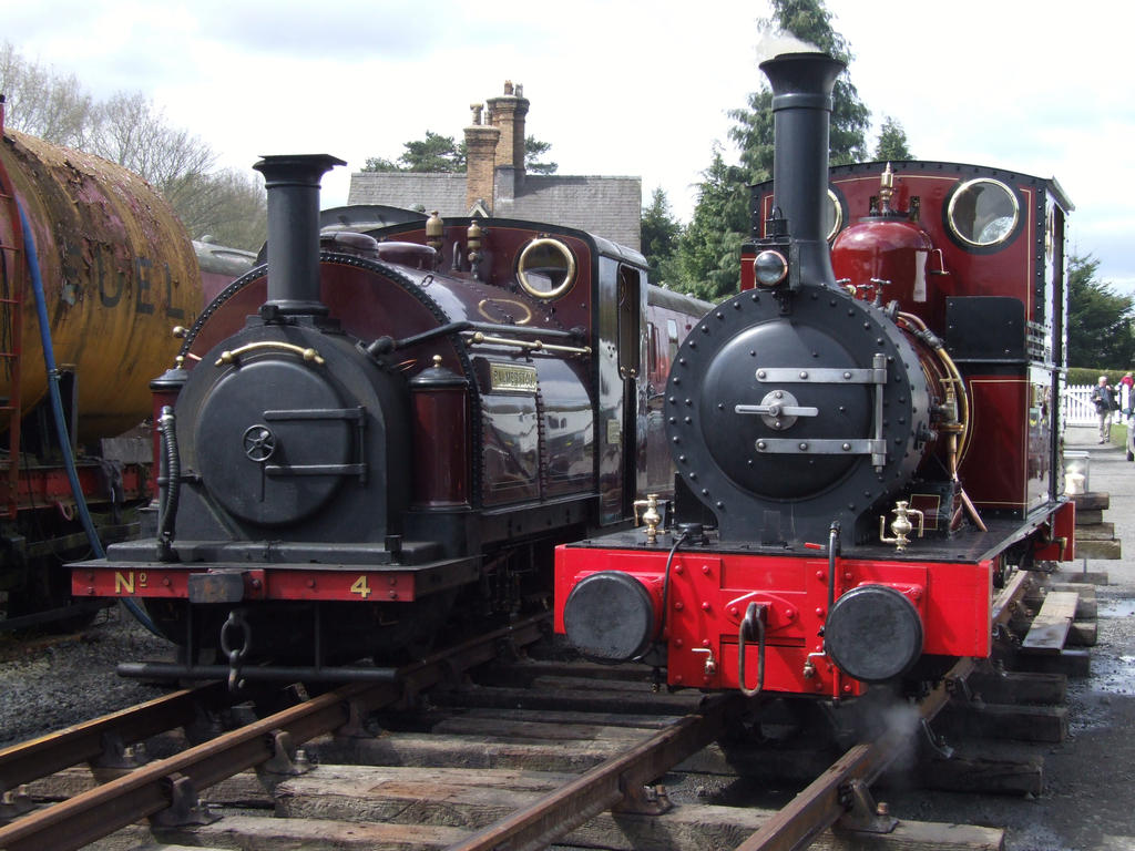 Palmerston and Dolgoch, Carrog (April 2012)