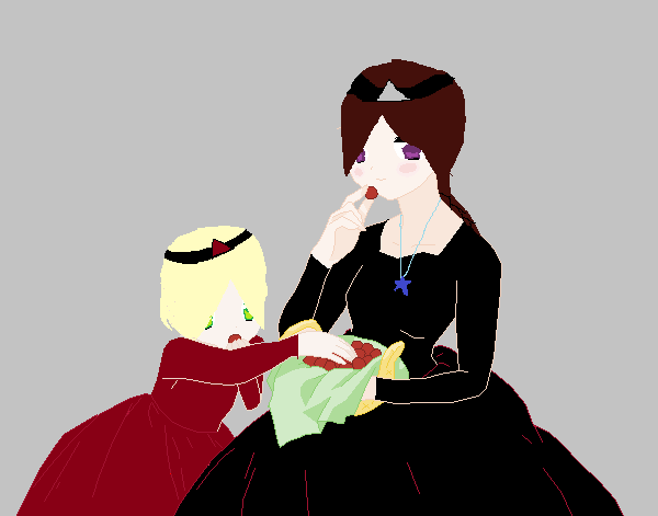 Queen Ender and child!Princess Isabella