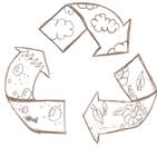Recycle- Symbol- old drawing