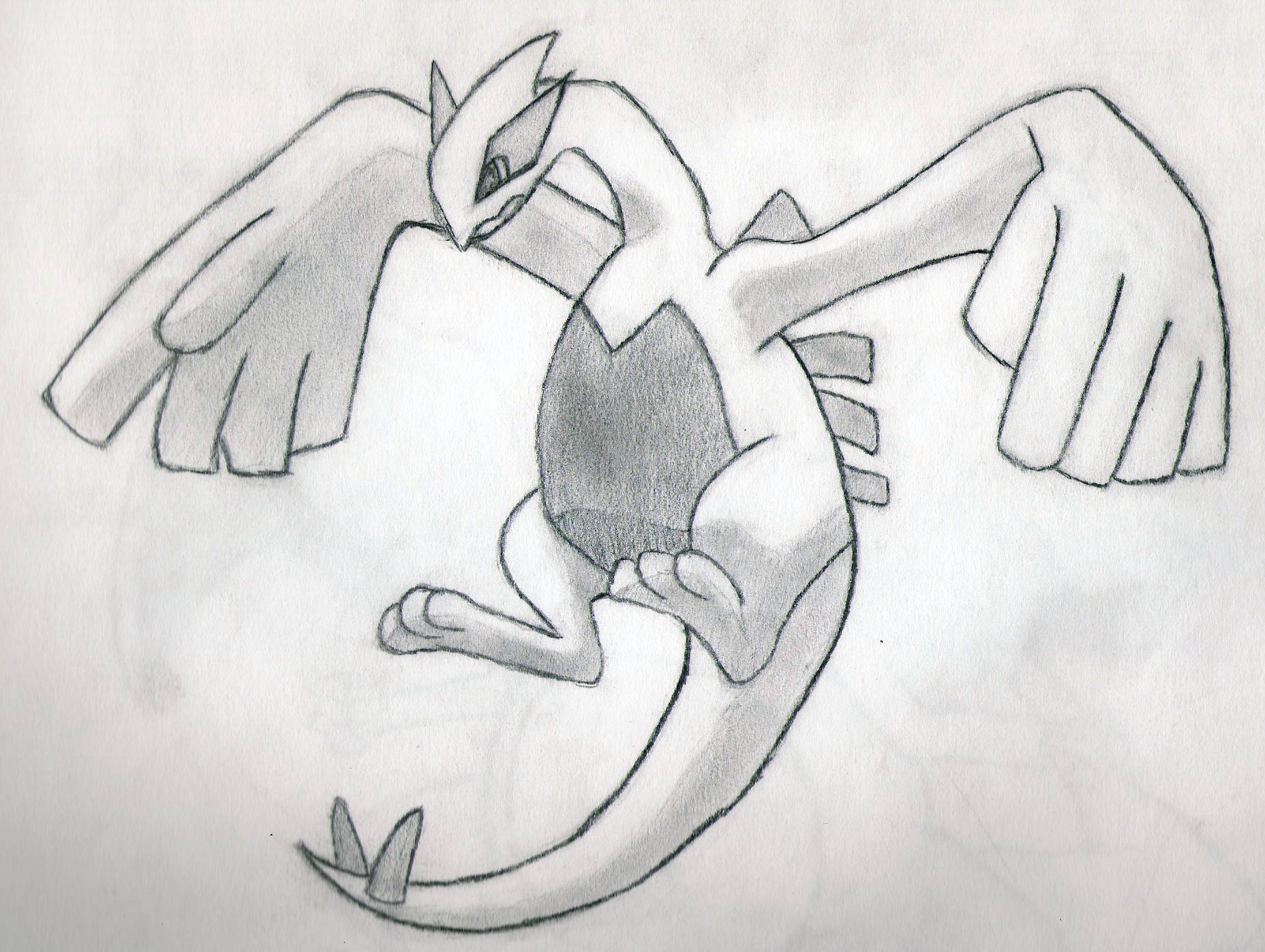 lugia (pokemon) drawn by bokubo