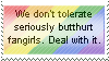 Butthurt fangirl stamp