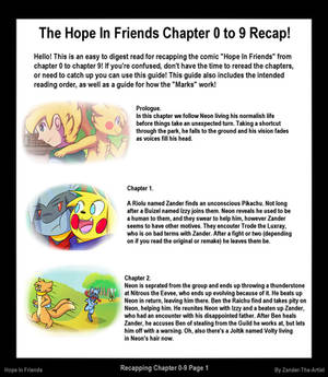 Hope In Friends Chapter 0 to 9 Recap Page 1