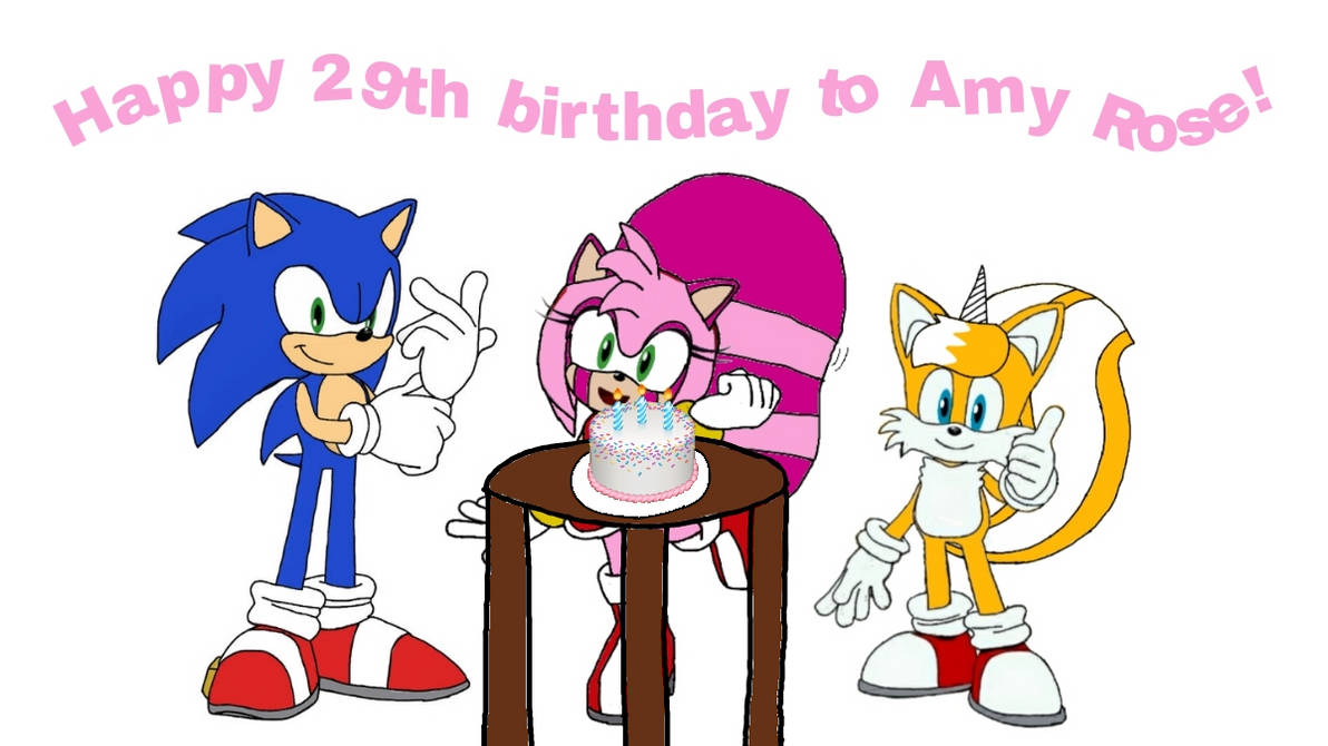 amy rose sonic  Amy rose, Amy, 29th anniversary