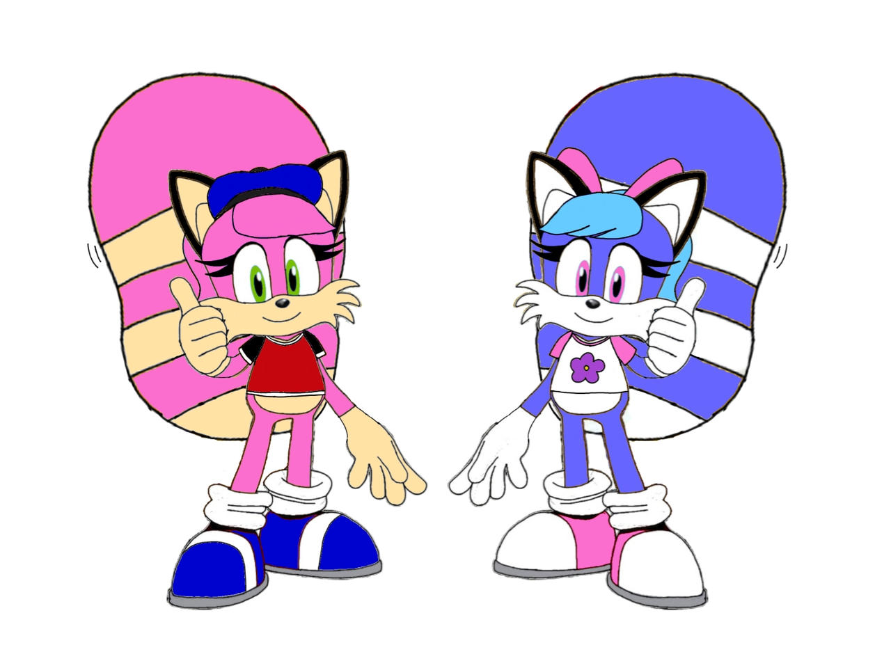 Tanooki Becky and Tanooki Bluebell by NHWood on DeviantArt